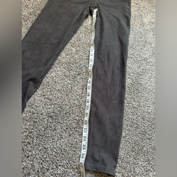 Abercrombie and Fitch grey suede pants with zipper detailing - Picture 8 of 10